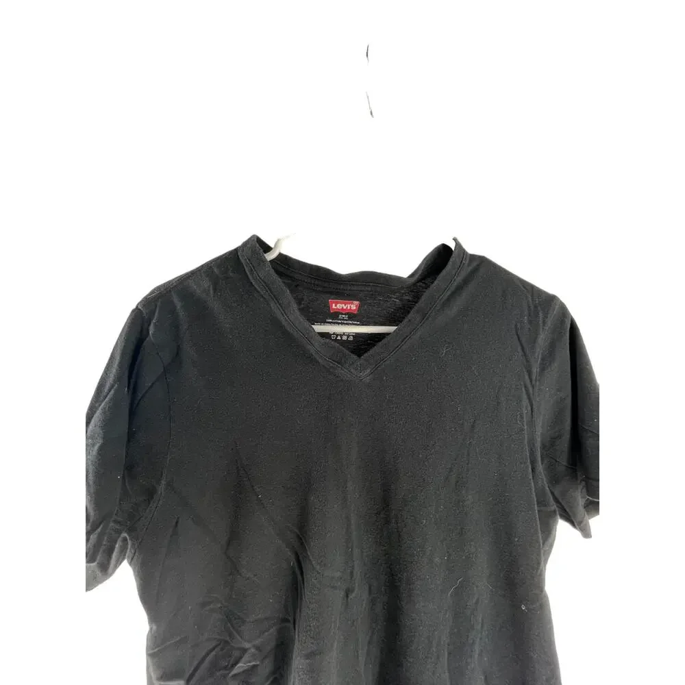 Levi's Black Short Sleeve V-Neck T-Shirt Men's Size Small